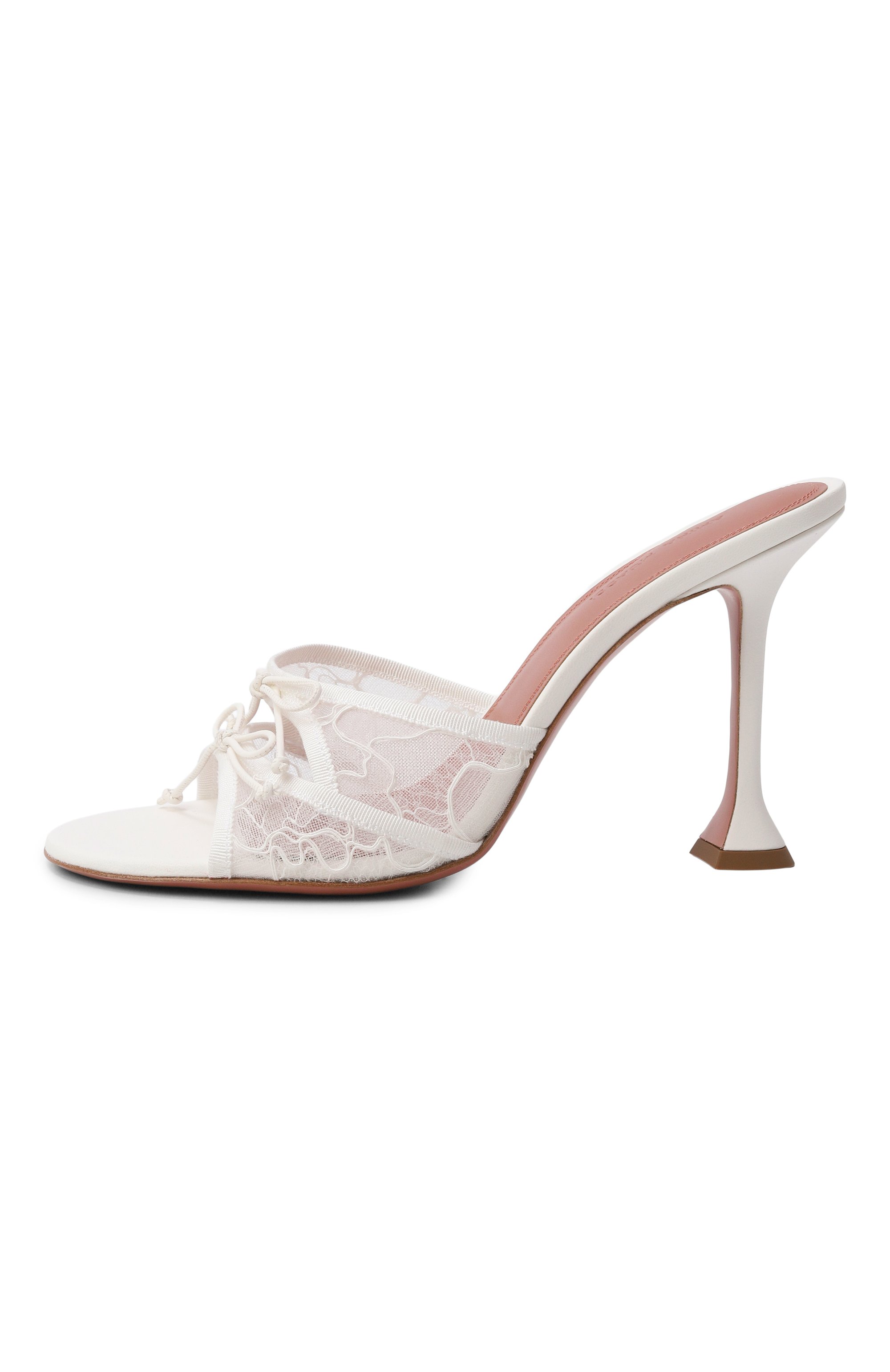 Текстильные мюли eleonora 95 AMINA MUADDI, арт. ELE0N0RA LACE SLIPPER 95/NAPPA, фото 4