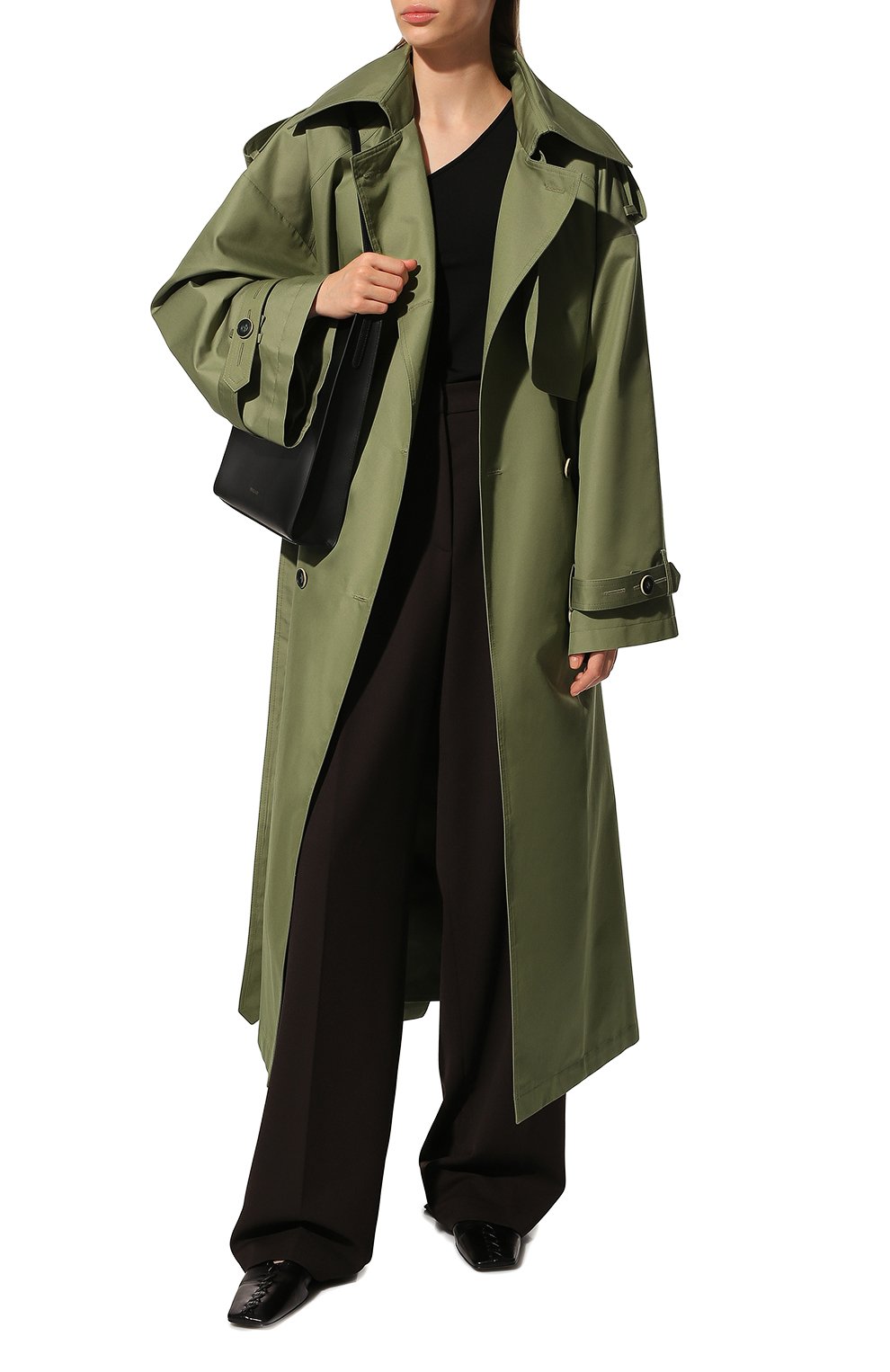 Двубортный тренч  LESYANEBO, арт. FW22/H-465/LT, фото 2