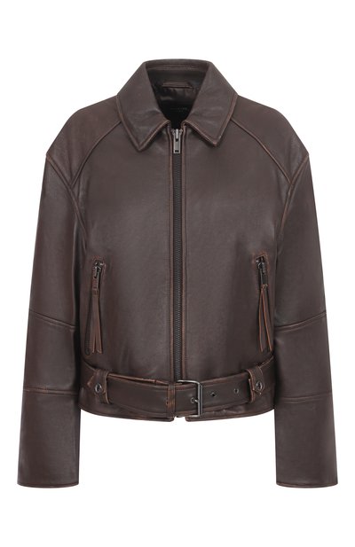 Женская кожаная куртка WEEKEND MAX MARA, арт. EGIZI0