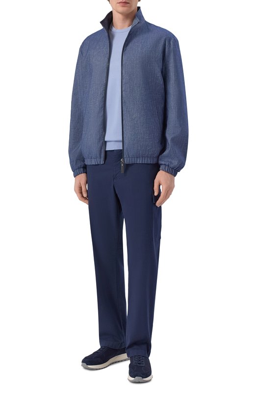 Комбинированные кроссовки Canali 491226/RC01288 Синий  491226/RC01288 Фото 2