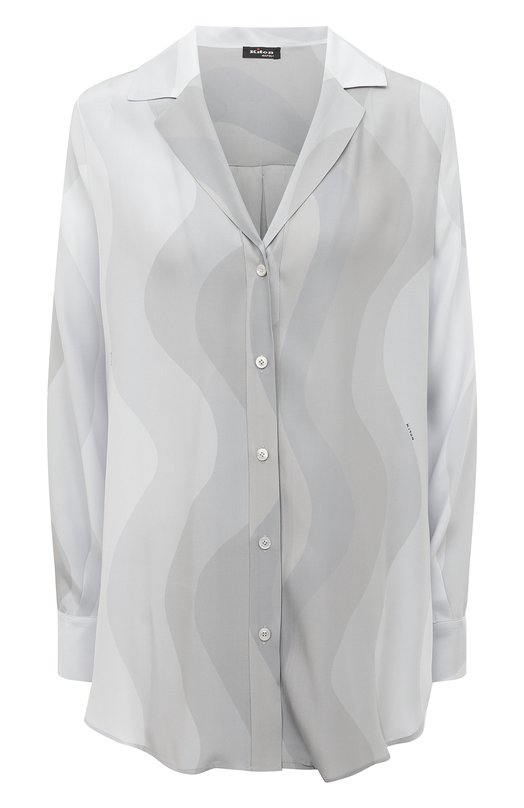 

Шелковая рубашка Kiton, Серый