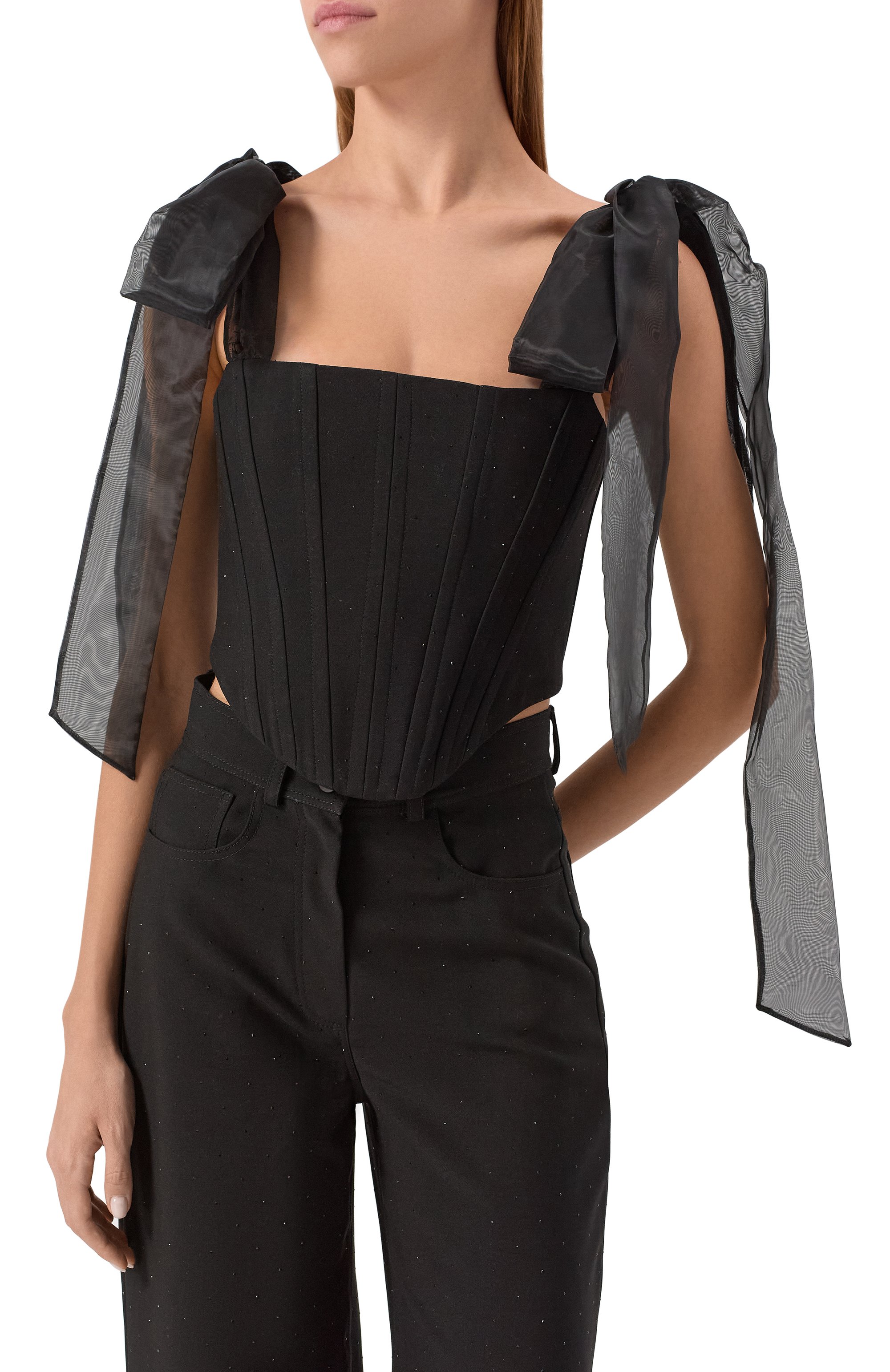 Топ-корсет ALINE черного цвета по цене 21500 руб., арт. AL083601, фото 3 Топ-корсет ALINE, арт. AL083601, фото 3