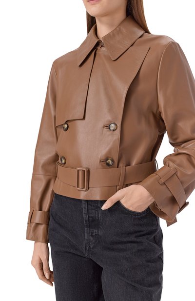 Кожаный тренч BOSS, арт. 50541289, фото 5