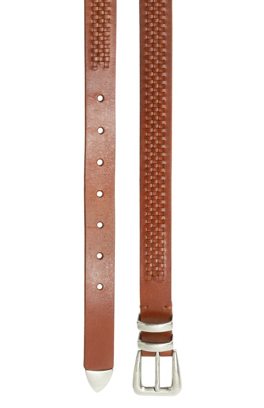 Кожаный ремень Brunello Cucinelli MAU0A253 Коричневый  MAU0A253 Фото 3