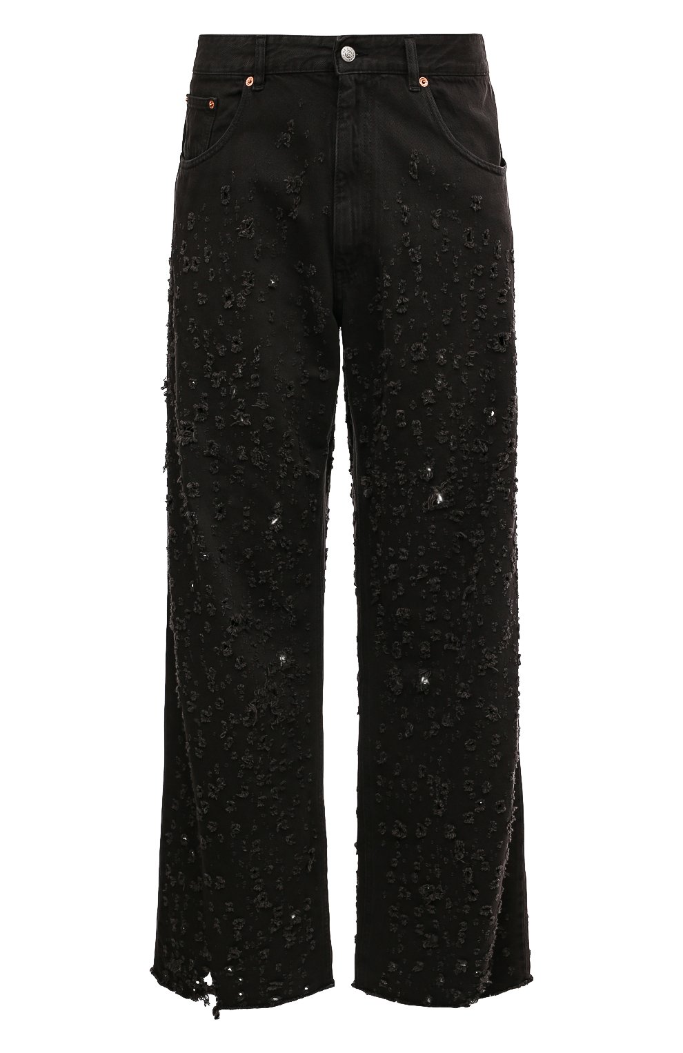 Джинсы MM6 черного цвета по цене 65950 руб., арт. S62LB0117/S30863, фото 1 Джинсы MM6, арт. S62LB0117/S30863, фото 1