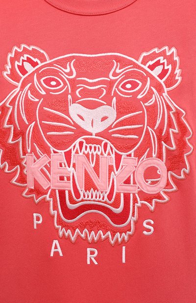 Хлопковый свитшот KENZO кораллового цвета по цене 22250 руб., арт. FB52SW8244XA, фото 5 Хлопковый свитшот KENZO, арт. FB52SW8244XA, фото 5