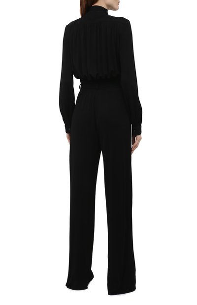 Комбинезон из вискозы TOM FORD черного цвета по цене 324500 руб., арт. TUJ093-FAX779, фото 4 Комбинезон из вискозы TOM FORD, арт. TUJ093-FAX779, фото 4