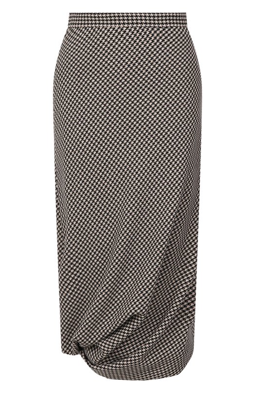 Шерстяная юбка Balenciaga 831231/TST06 Чёрно-белый 831231/TST06