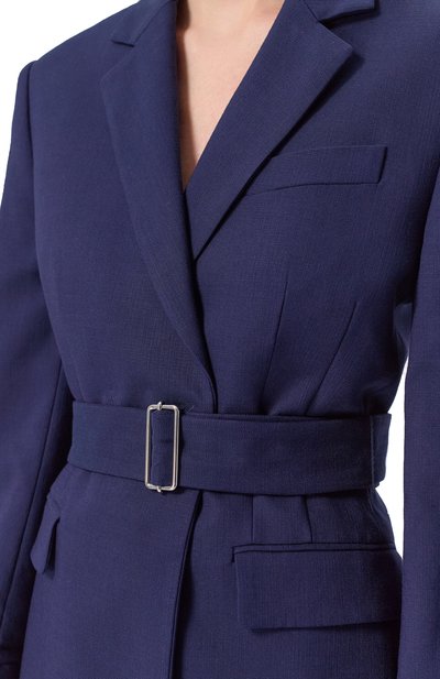 Жакет из вискозы MSGM синего цвета по цене 61900 руб., арт. 3841MDG24/257106, фото 5 Жакет из вискозы MSGM, арт. 3841MDG24/257106, фото 5