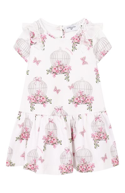 Хлопковое платье MONNALISA, арт. 313917, фото 1