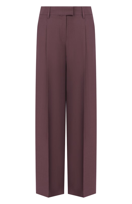 Брюки из вискозы и льна Brunello Cucinelli MH126P8884 Фиолетовый MH126P8884