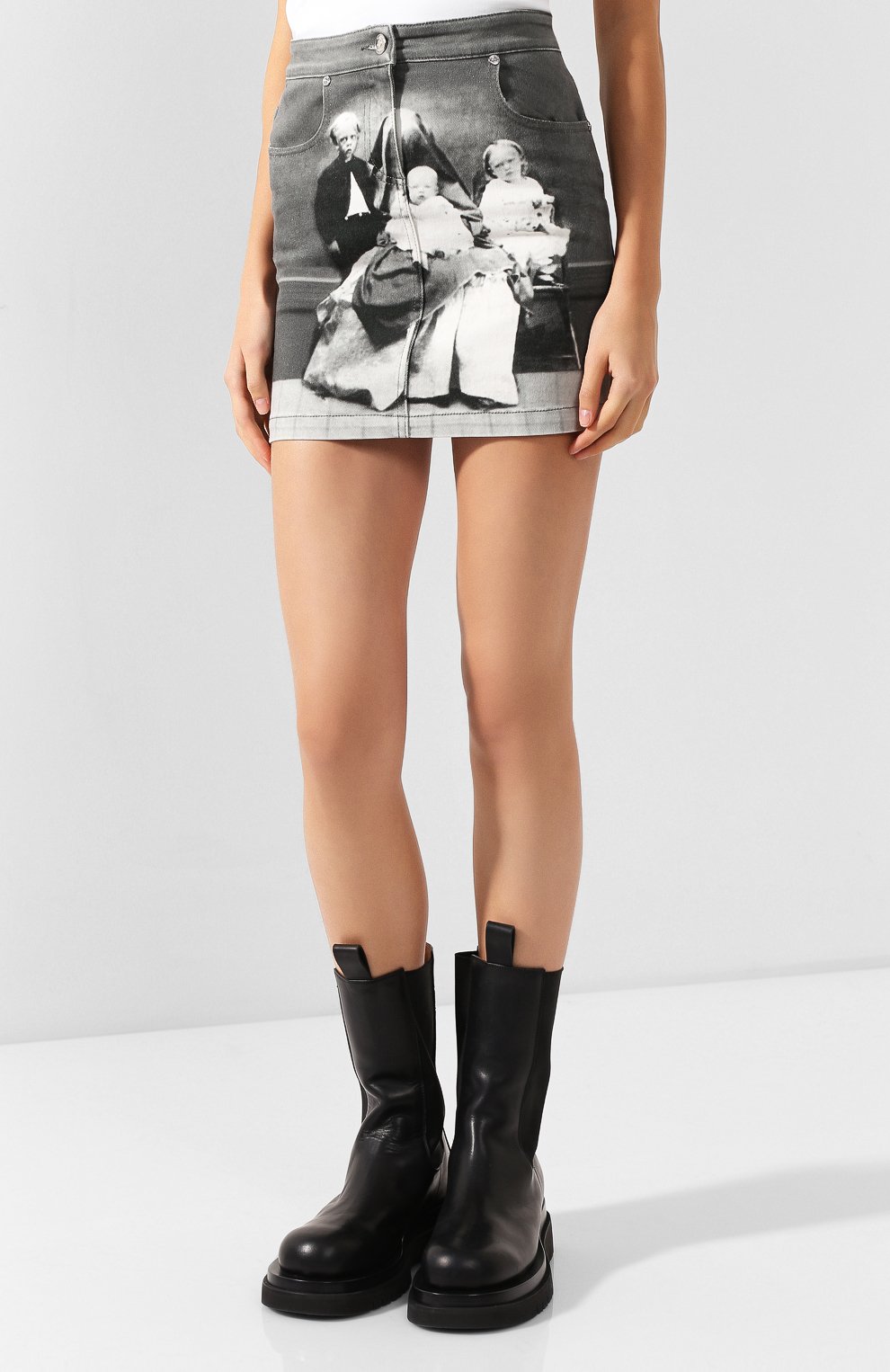 Джинсовая юбка BURBERRY, арт. 8016963, фото 3