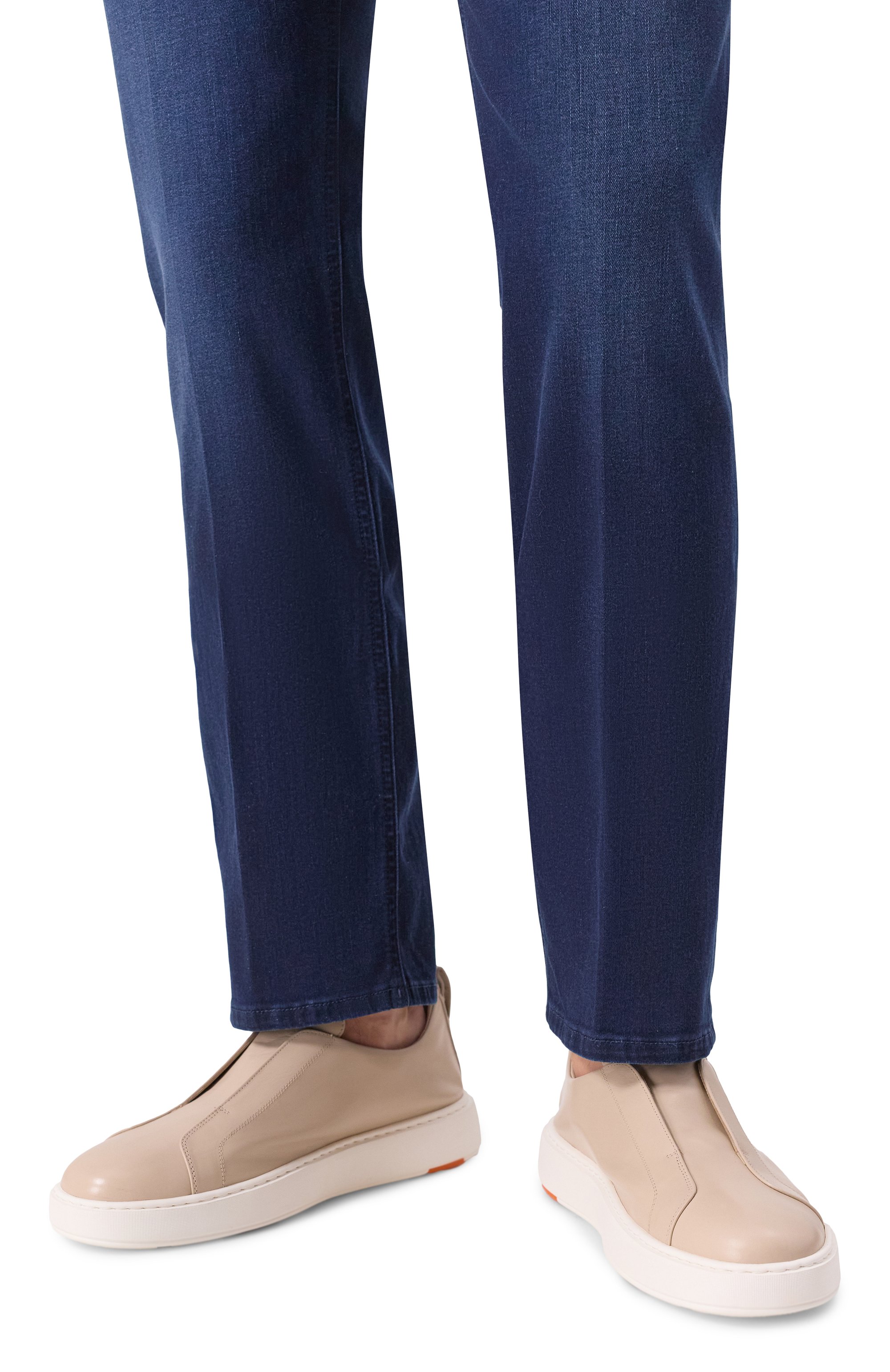 Кожаные кеды cleanic SANTONI, арт. MBCG21995BARTMVI, фото 3