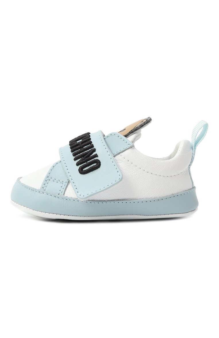 Кожаные пинетки MOSCHINO, арт. 81811/VAR2/15-19, фото 1