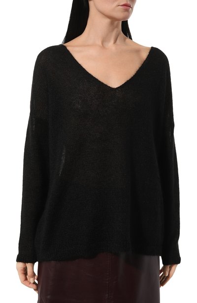 Шерстяной свитер FREEAGE черного цвета по цене 36080 руб., арт. W24.JM088.5070.900, фото 3 Шерстяной свитер FREEAGE, арт. W24.JM088.5070.900, фото 3