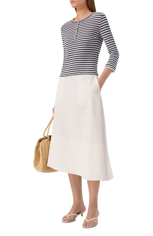 Лонгслив изо льна и хлопка Gran Sasso 60289/87272 Синий  60289/87272 Фото 2