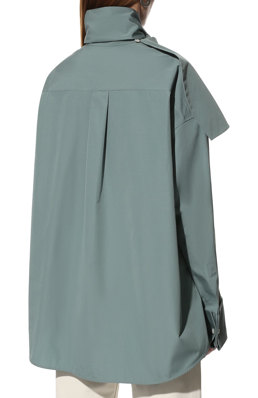 Хлопковая рубашка JIL SANDER, арт. JSWU605405-WU249900, фото 4