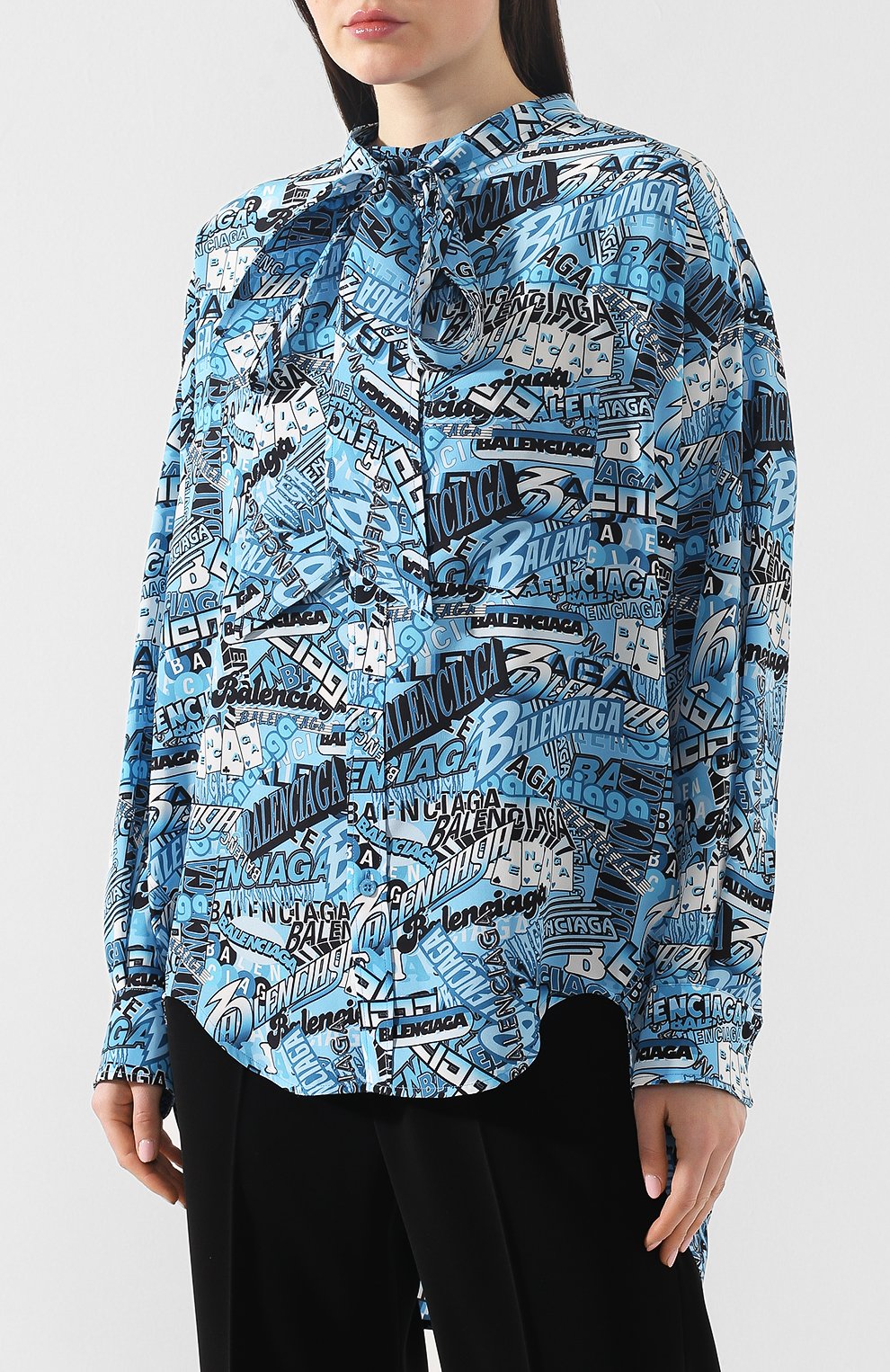 Шелковая блузка BALENCIAGA, арт. 571280/TELF7, фото 3