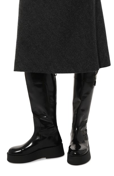 Кожаные сапоги PREMIATA черного цвета по цене 68100 руб., арт. M6829/M0USSE, фото 3 Кожаные сапоги PREMIATA, арт. M6829/M0USSE, фото 3