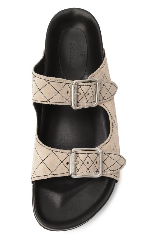 Замшевые шлепанцы Dondup WS323/PL0556D XXX Бежевый  WS323/PL0556D XXX Фото 6