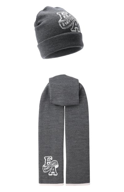 Комплект из шапки и шарфа EMPORIO ARMANI, арт. EB001678/AF27314