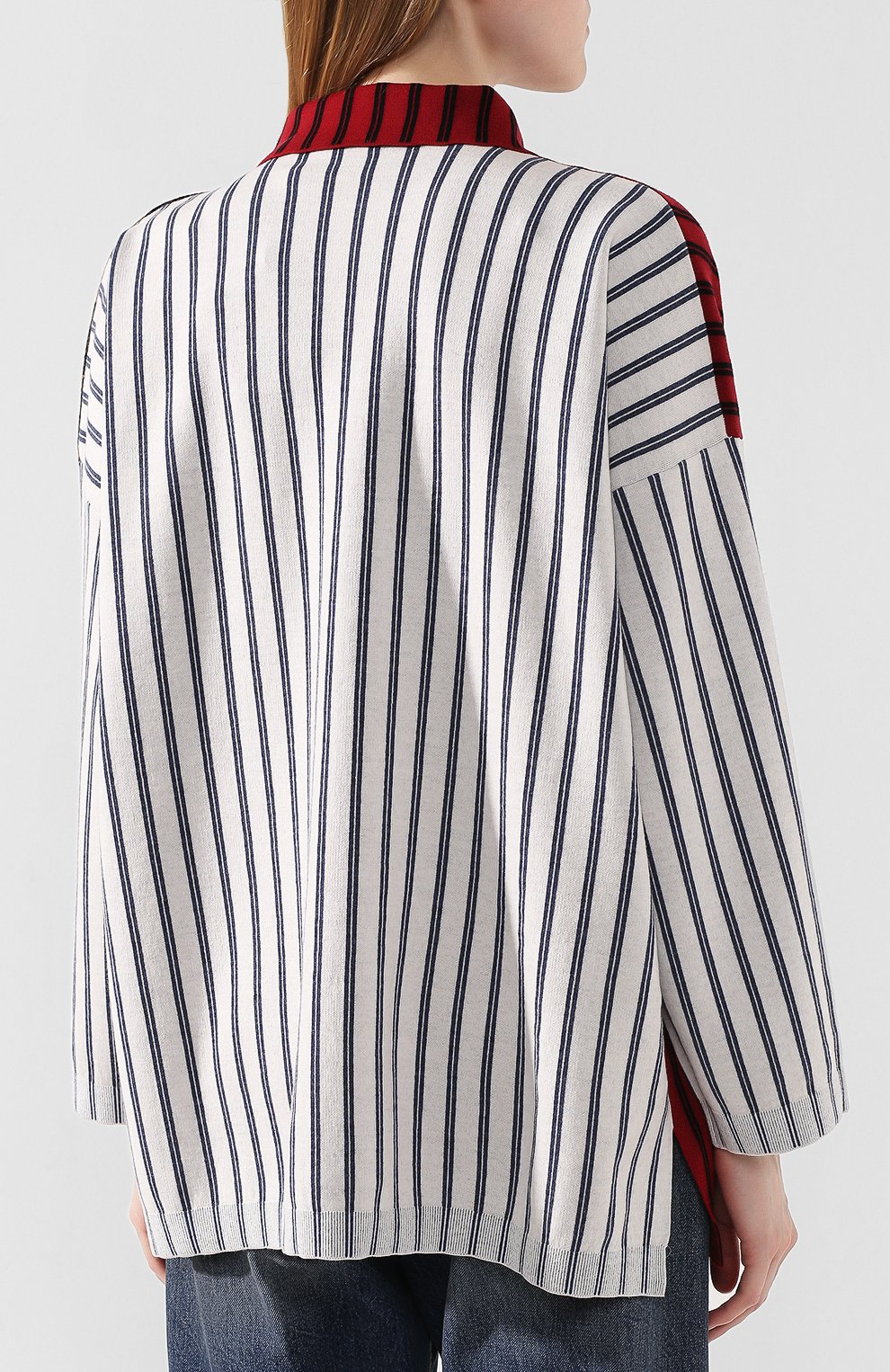 Шерстяная рубашка LOEWE бордового цвета по цене 77800 руб., арт. S3299990SM, фото 4 Шерстяная рубашка LOEWE, арт. S3299990SM, фото 4