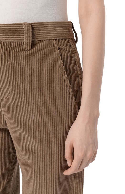 Вельветовые брюки Brunello Cucinelli MP180P8724 Коричневый  MP180P8724 Фото 5
