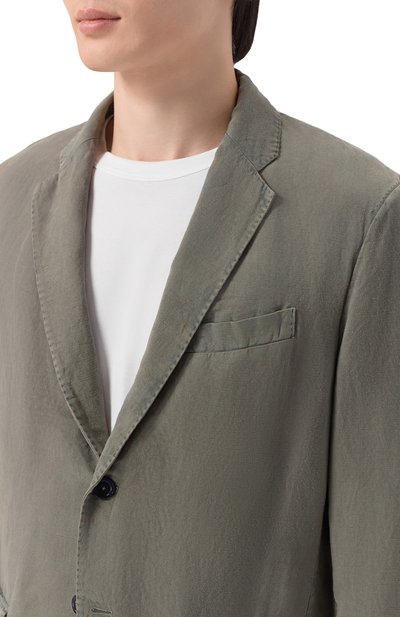 Пиджак из лиоцелла и льна 120% LINO, арт. 33ALIM89SN/G409/D00, фото 5