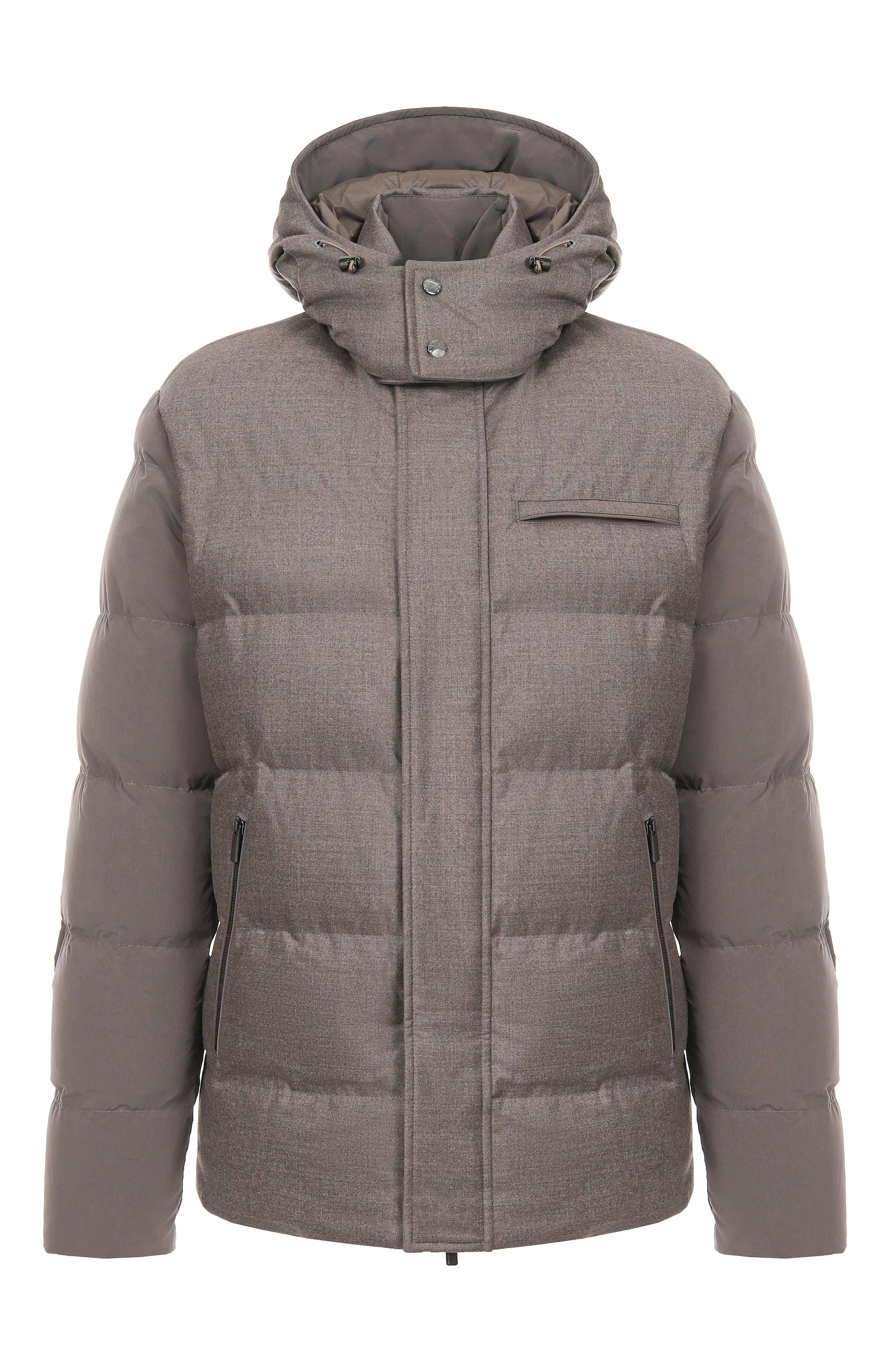 Шерстяной пуховик PAUL&SHARK темно-бежевого цвета по цене 189000 руб., арт. 15312712, фото 1 Шерстяной пуховик PAUL&SHARK, арт. 15312712, фото 1