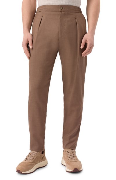 Брюки из шерсти и шелка MARCO PESCAROLO, арт. CHIAIA/5122/50, фото 3