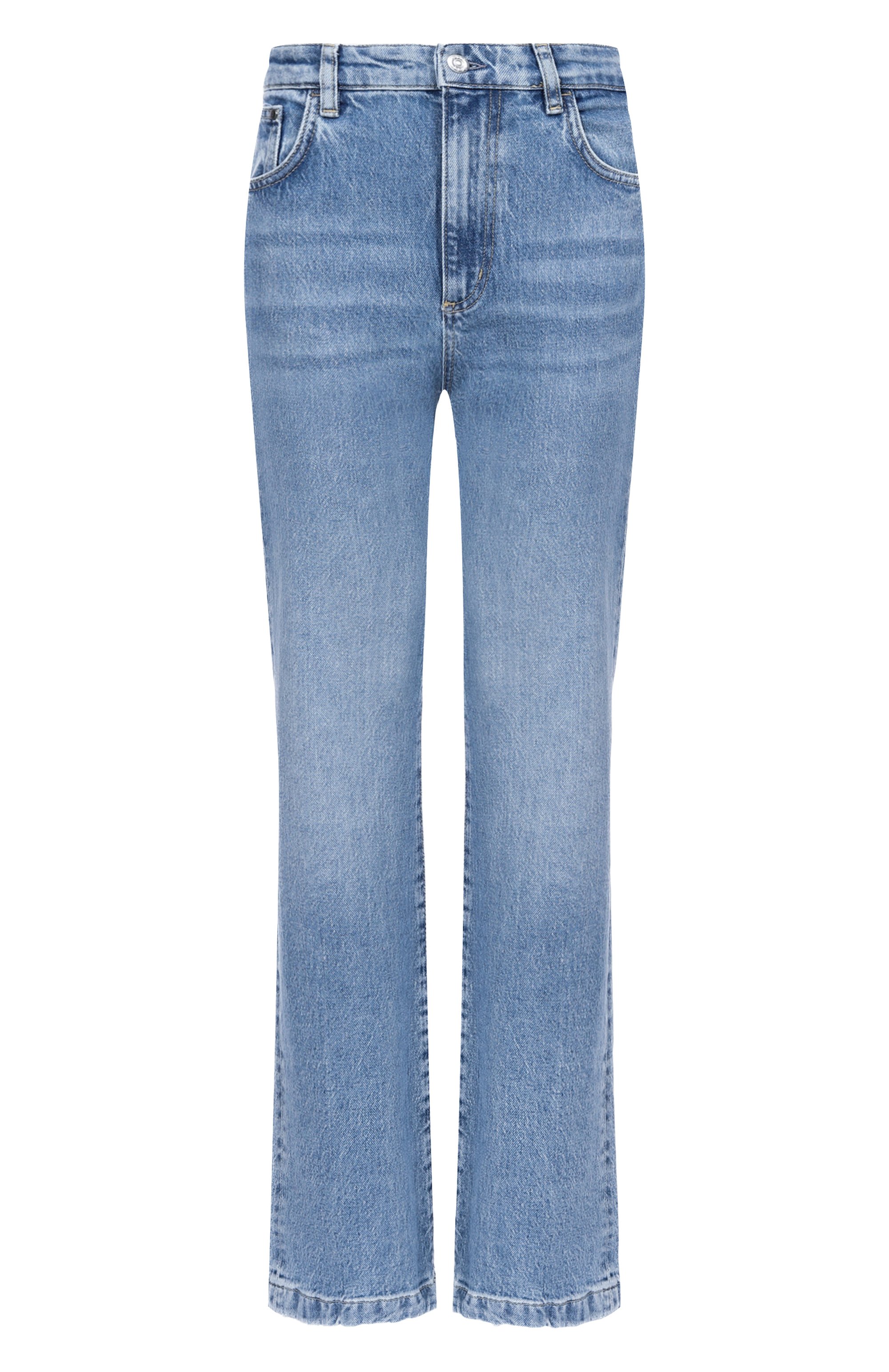 Джинсы BOSS голубого цвета по цене 29050 руб., арт. 50552438, фото 1 Джинсы BOSS, арт. 50552438, фото 1