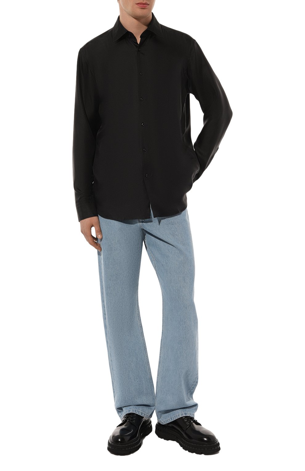 Шелковая рубашка BOSS, арт. 50527618, фото 2