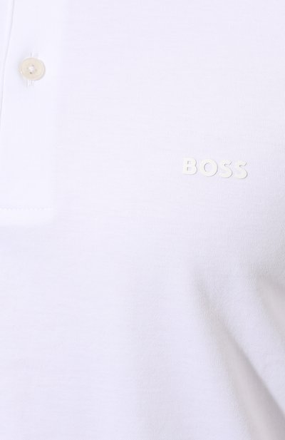 Хлопковое поло BOSS, арт. 50469360, фото 5