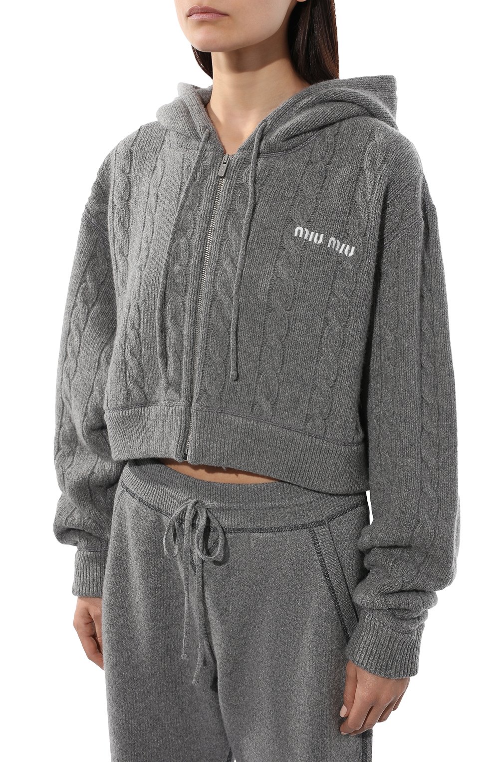 Шерстяной кардиган MIU MIU, арт. MMF525-1ZLF-F0031, фото 3