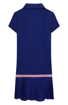 Детское хлопковое платье POLO RALPH LAUREN синего цвета, арт. 313862334 | Фото 2 (Материал внешний: Хлопок; Рукава: Короткие; Девочки Кросс-КТ: Платье-одежда; Случай: Повседневный; Драгоценные камни: Проставлено; Материал сплава: Проставлено; Ростовка одежда: 12 лет | 152 см, 9 лет | 134 см, 8 лет | 128 см)