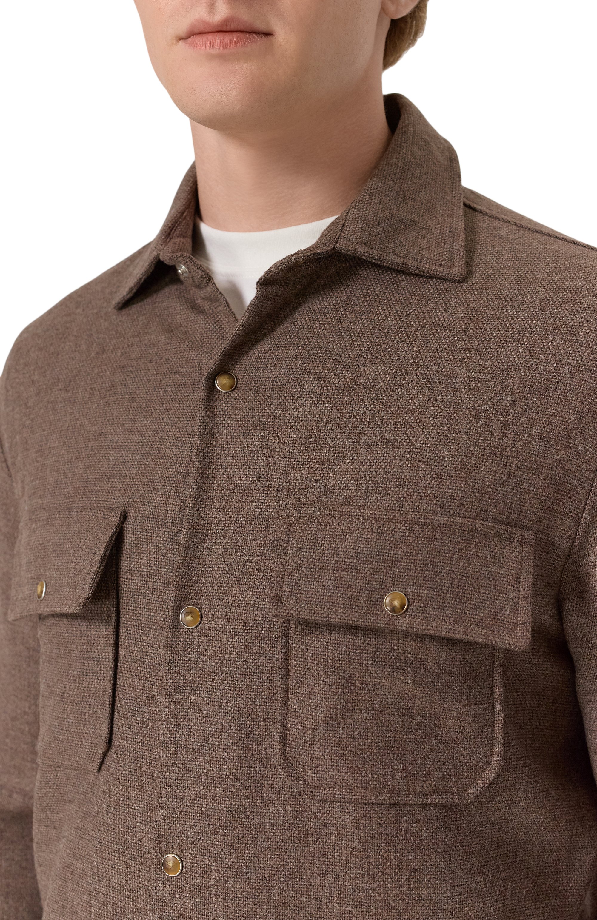 Куртка-рубашка из шерсти и кашемира MARCO PESCAROLO, арт. NEXT/5234, фото 5