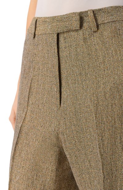 Льняные брюки OFFICINE GENERALE бежевого цвета по цене 51300 руб., арт. S26WTLG450, фото 5 Льняные брюки OFFICINE GENERALE, арт. S26WTLG450, фото 5