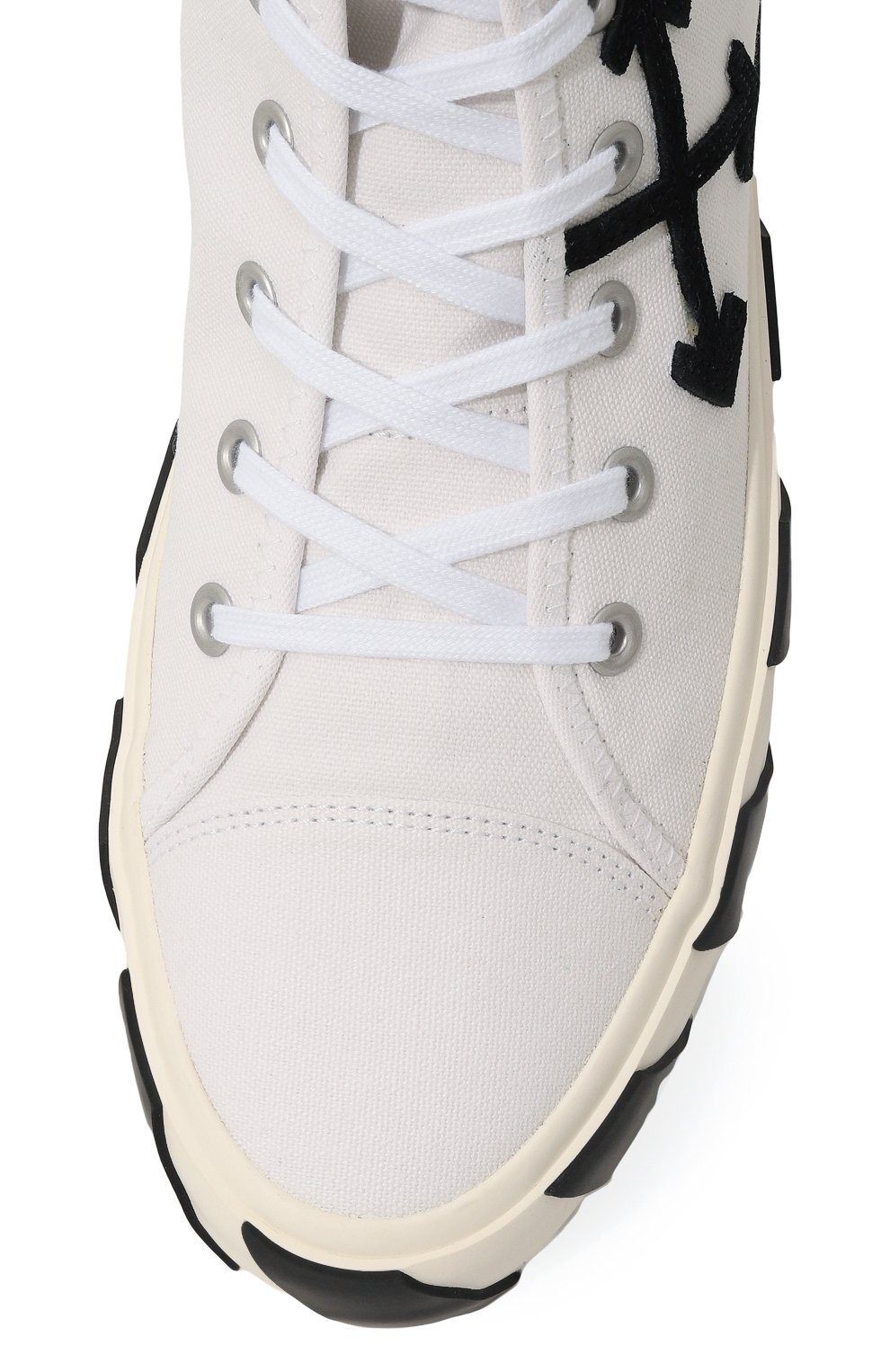 Текстильные кеды vulcanized OFF-WHITE, арт. 0MIA119F21FAB0010110, фото 6