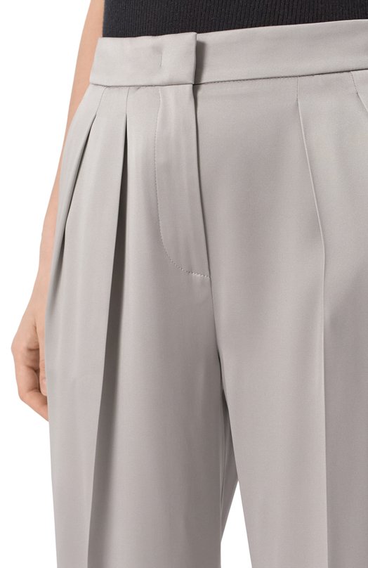 Шелковые брюки Giorgio Armani GW000641/TE10101 Серый  GW000641/TE10101 Фото 5