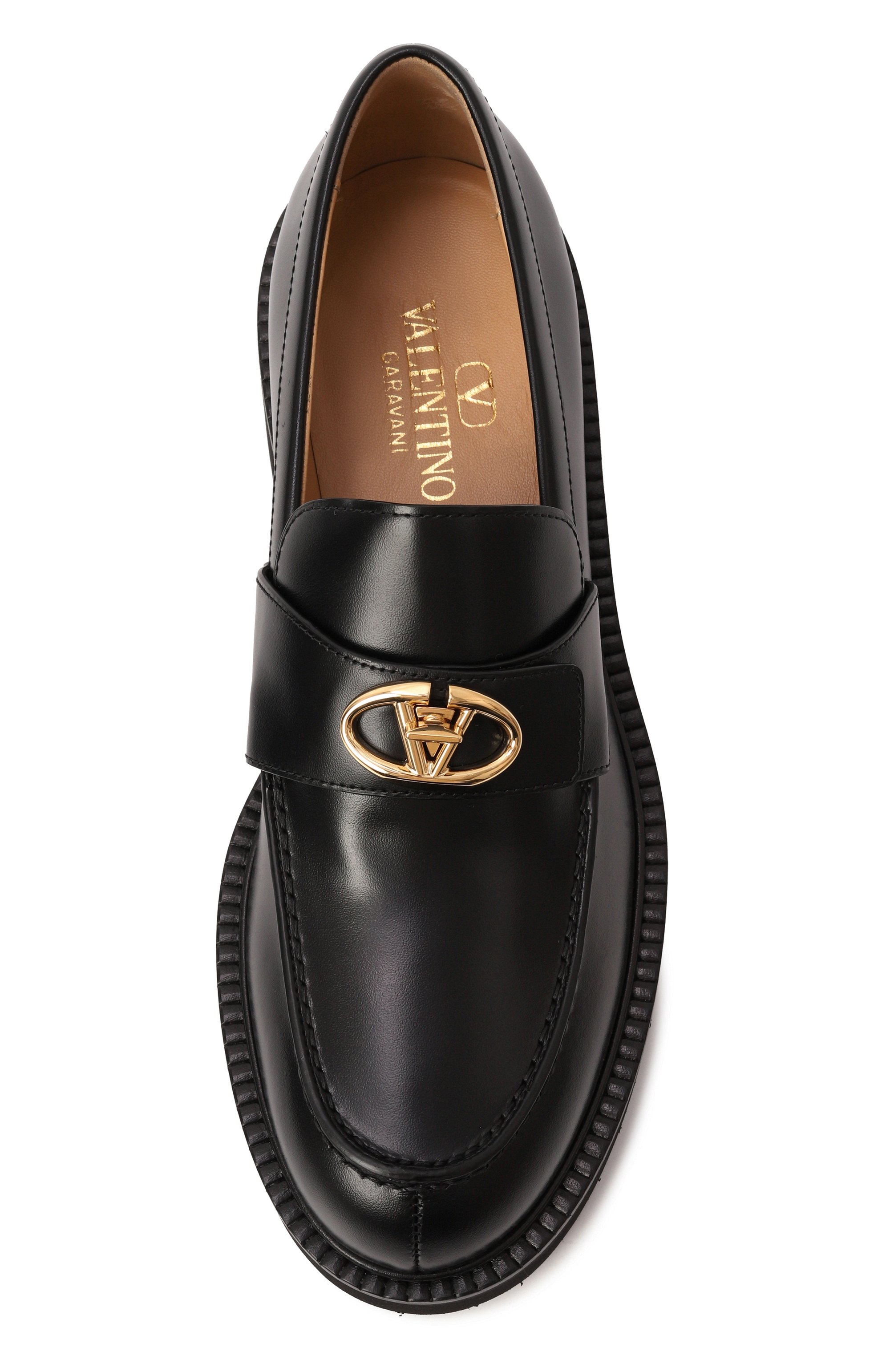 Кожаные лоферы vlogo locker VALENTINO, арт. 5W2S0JN6/HJL, фото 6