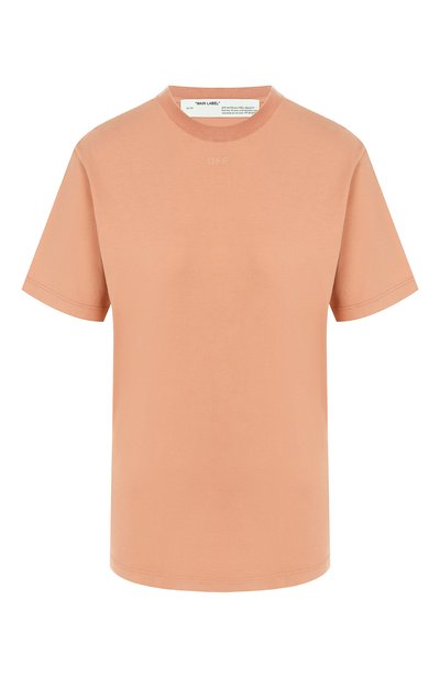 Женская хлопковая футболка OFF-WHITE, арт. 0WAA049E19F290960303