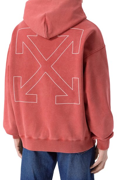 Хлопковое худи OFF-WHITE, арт. 0MBB085F25FLE00K, фото 4