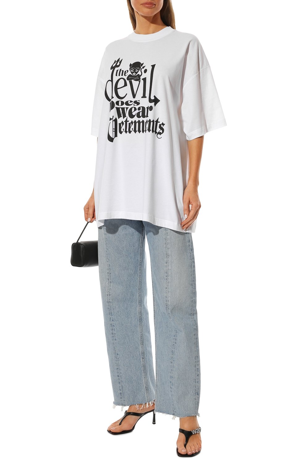 Хлопковая футболка VETEMENTS, арт. UE52TR180W 1611/W, фото 2