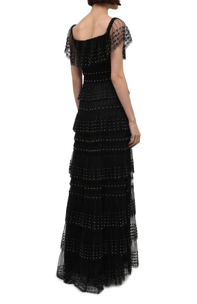Платье VALENTINO черного цвета по цене 2360000 руб., арт. WB3VDC651ED, фото 4 Платье VALENTINO, арт. WB3VDC651ED, фото 4