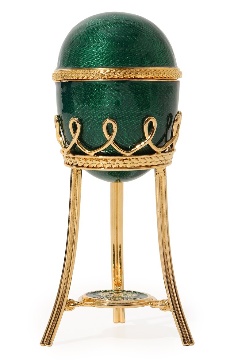 Яйцо menagerie кролик FABERGE зеленого цвета, арт. 611523 | Фото 2 (Региональные ограничения белый список (Axapta Mercury): Не проставлено; Нос: Не проставлено)