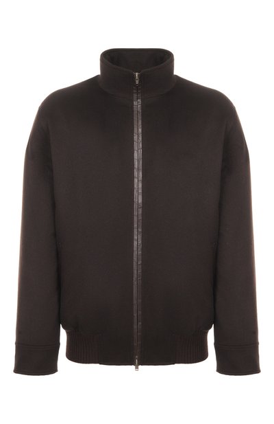 Мужской бомбер с подкладкой из соболя и отделкой из кожи крокодила BLACK SABLE, арт. BS-MWBCR-EB