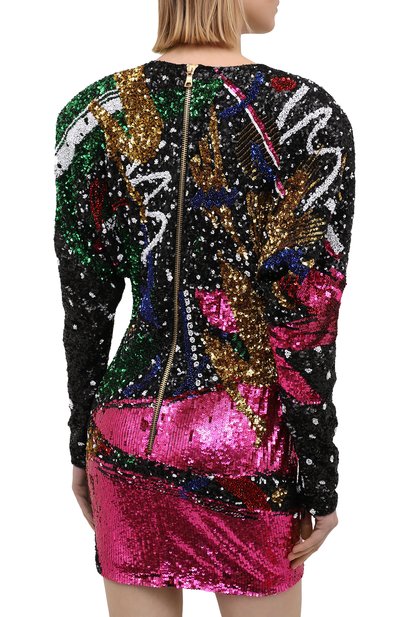 Платье с пайетками BALMAIN, арт. VF16267/P064, фото 4