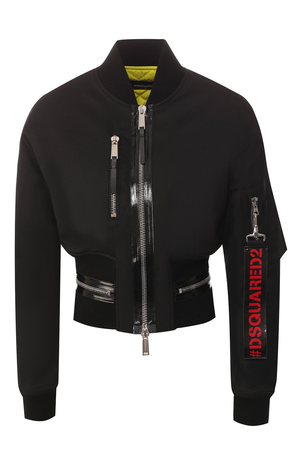 Шерстяной бомбер DSQUARED2 черного цвета по цене 125500 руб., арт. S75AM0613/S49597, фото 1 Шерстяной бомбер DSQUARED2, арт. S75AM0613/S49597, фото 1