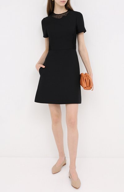 Платье из шерсти и шелка VALENTINO, арт. UB3VATE01CF, фото 2