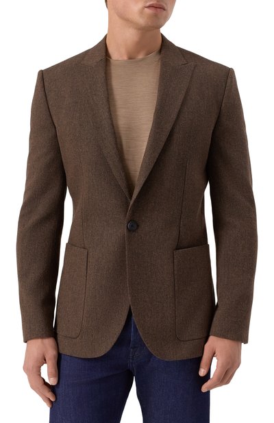 Пиджак из шерсти и хлопка HUGO, арт. 50544694, фото 5